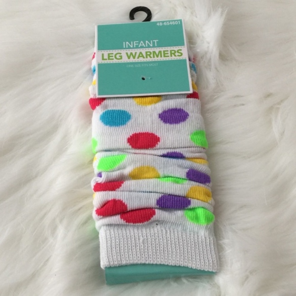 Polka Dots Girls Toddler Leg Warmers